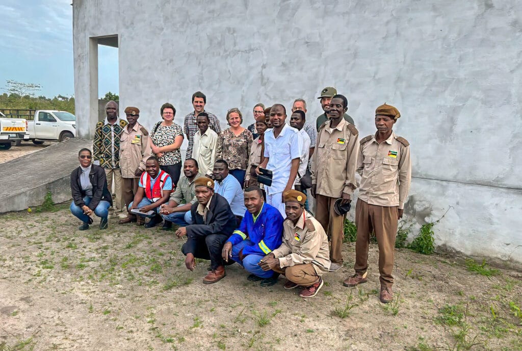IFM hosting ESG delegation from FMO and CAP alongside community leaders and representatives in, Galinha, Mozambique.
